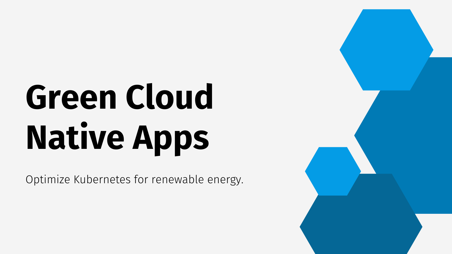 green cloud native apps